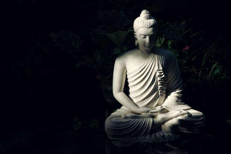 buddha statue lotus pose